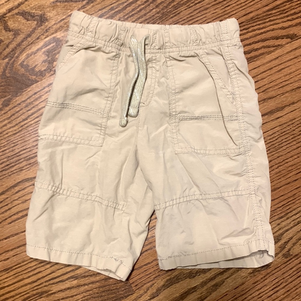 Jumping Beans Boys size 7 tan khaki light weight pull on shorts
